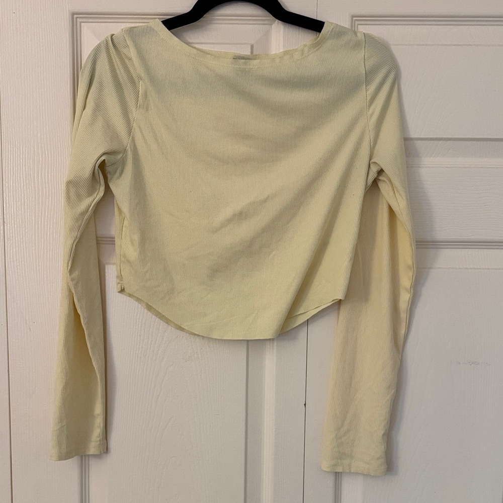 Wild Fable Light Yellow Long Sleeve Top